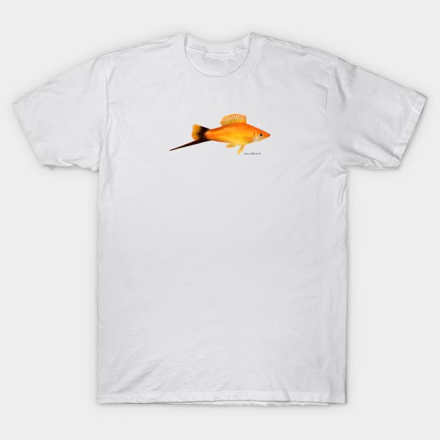 Swordtail Fish T-Shirt by julianamotzko